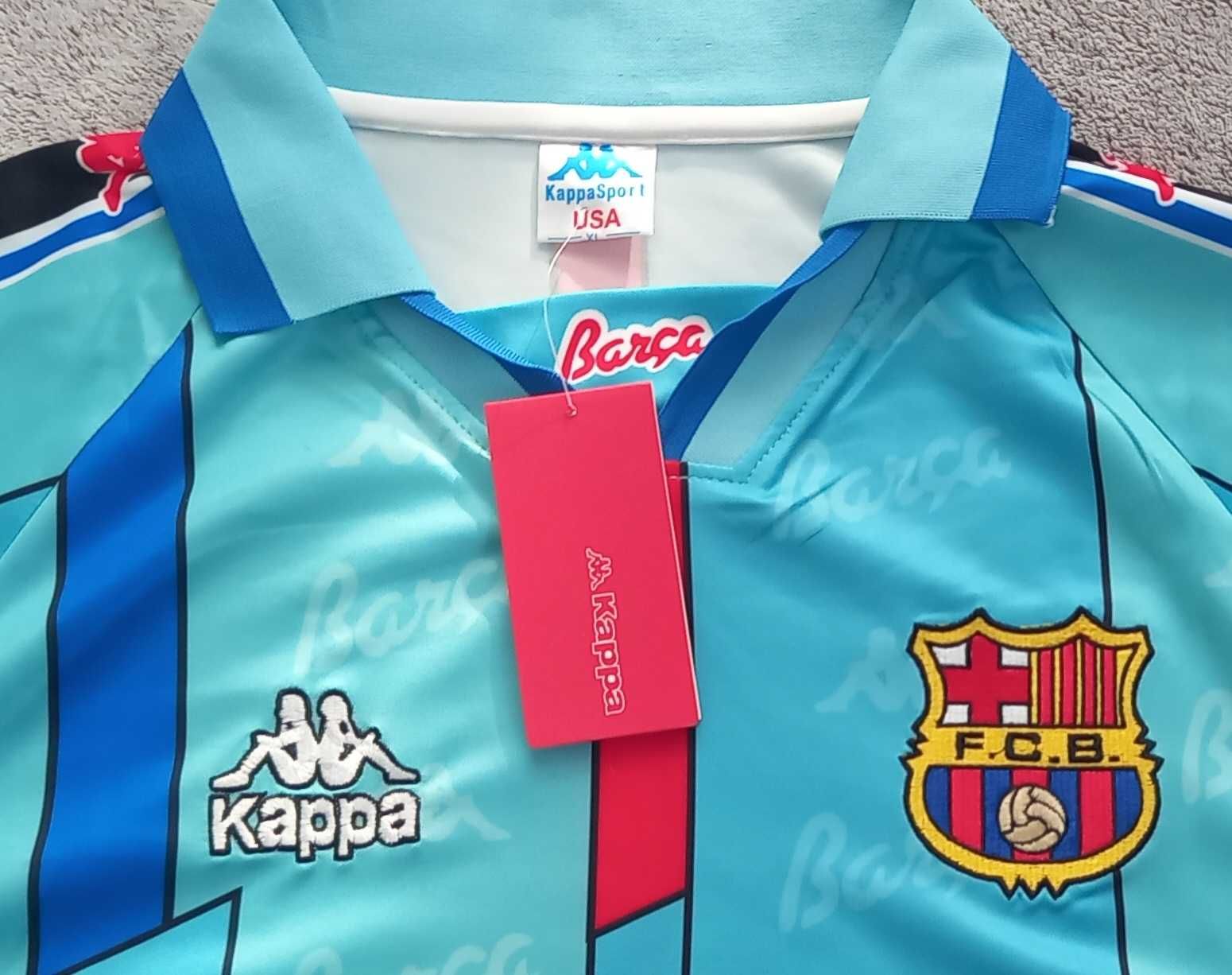 Nowa koszulka FC Barcelona, model retro, 1996/97. Kappa.