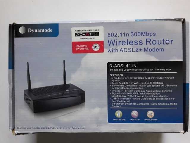 Wireless Router z ADSL2 + Modem 300 Mbps