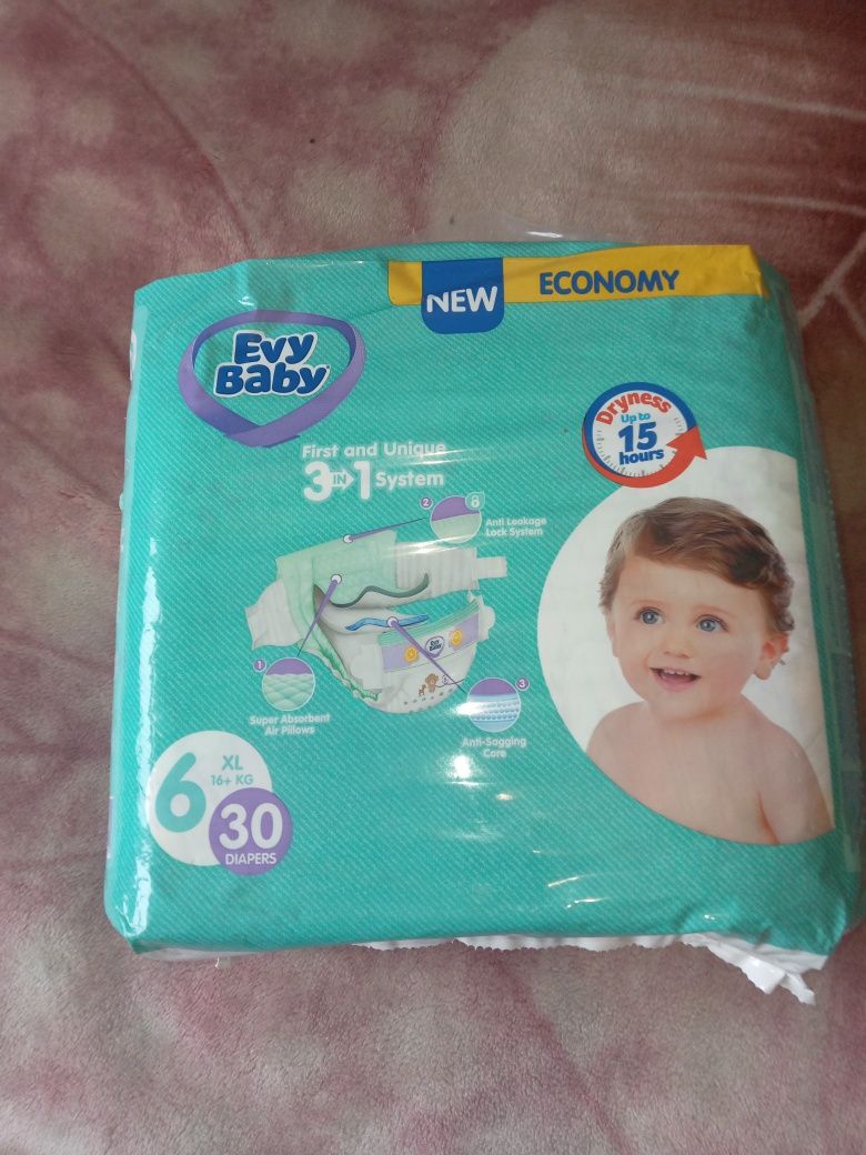 Підгузки Evy Baby XL 16+ кг 30шт