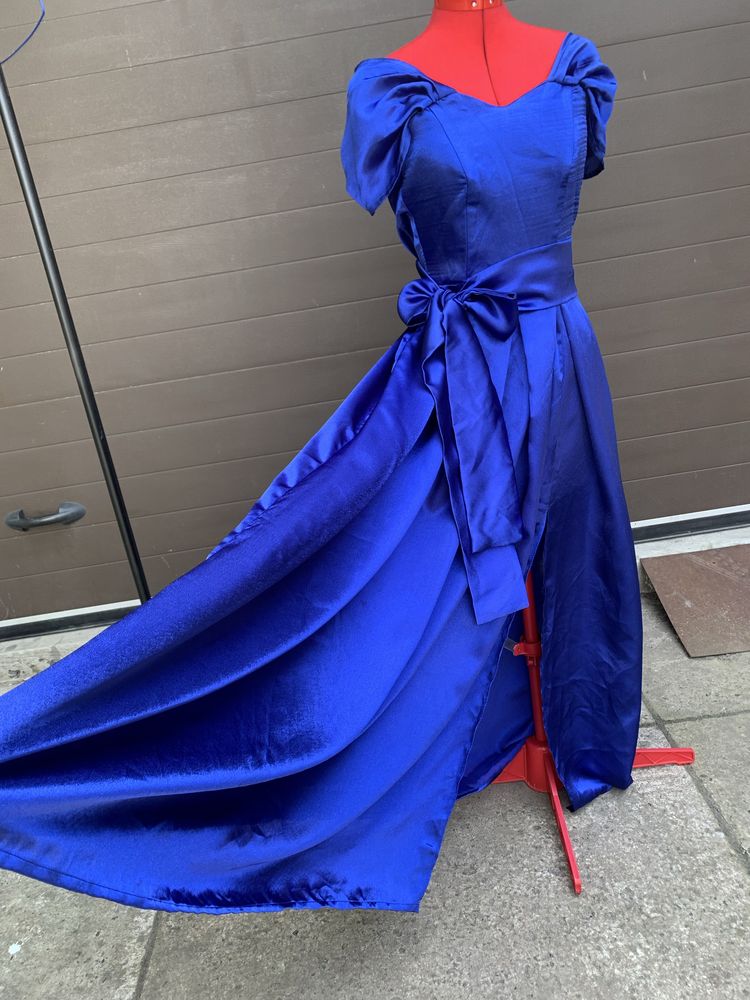 Сукня довга синя