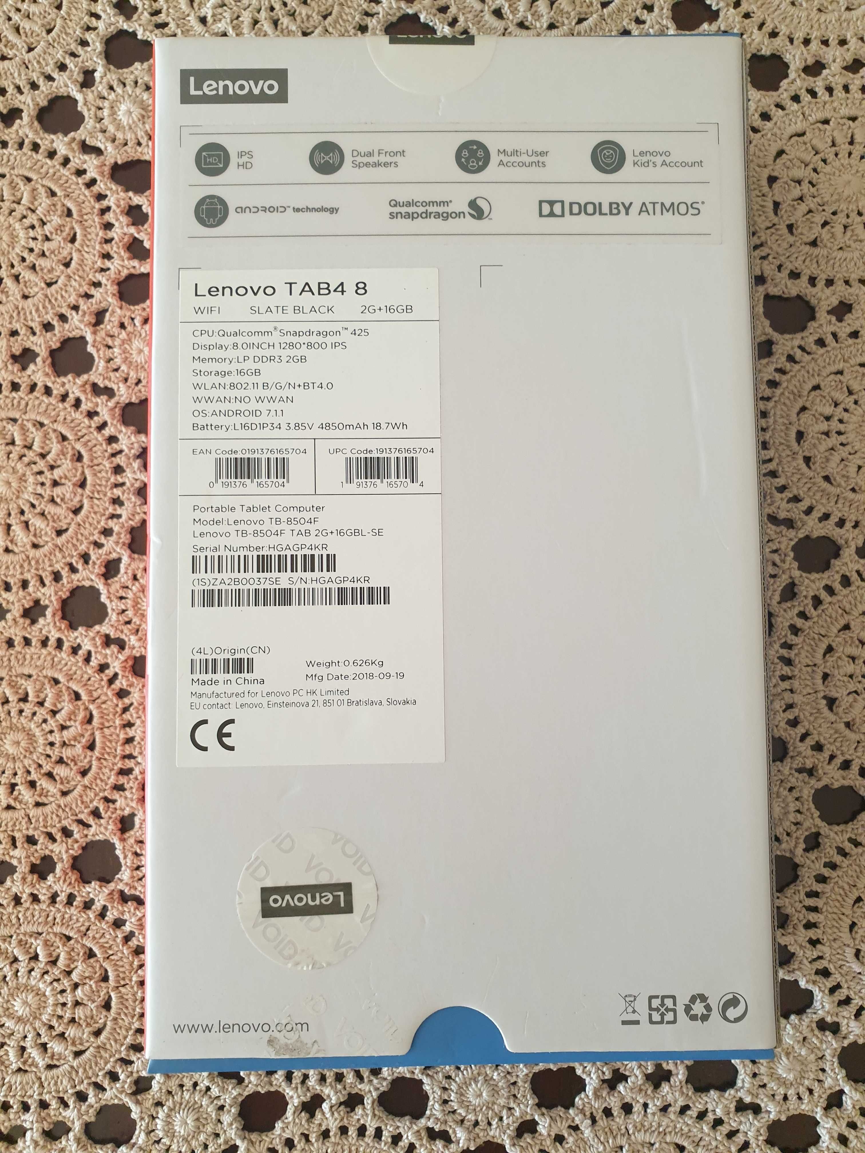 Lenovo Tab4 8" + Capa Oficial