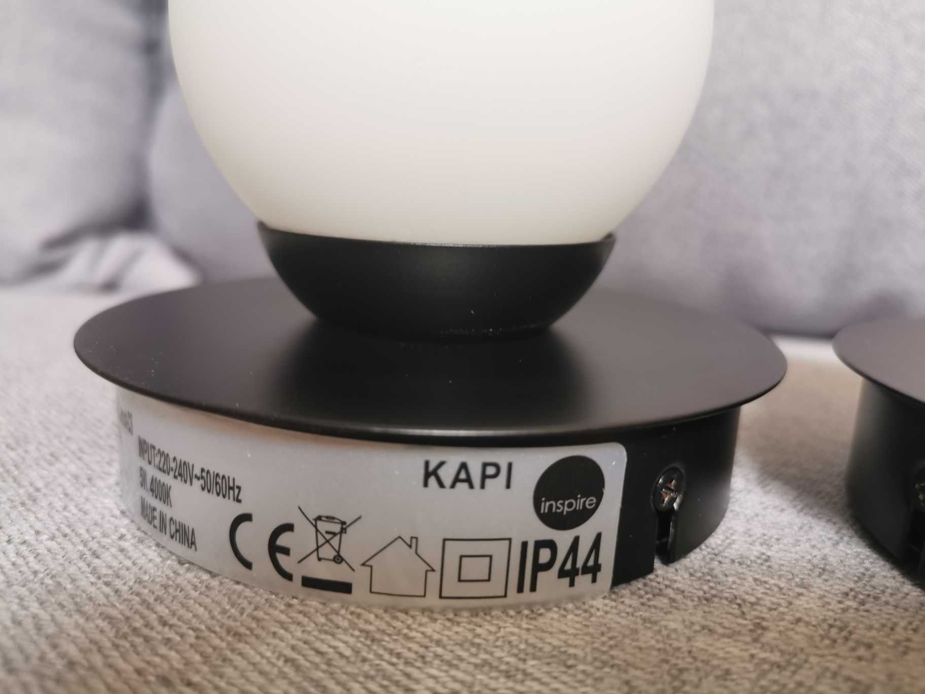 Kinkiet łazienkowy LED Kapi Czarny 5W - 2szt