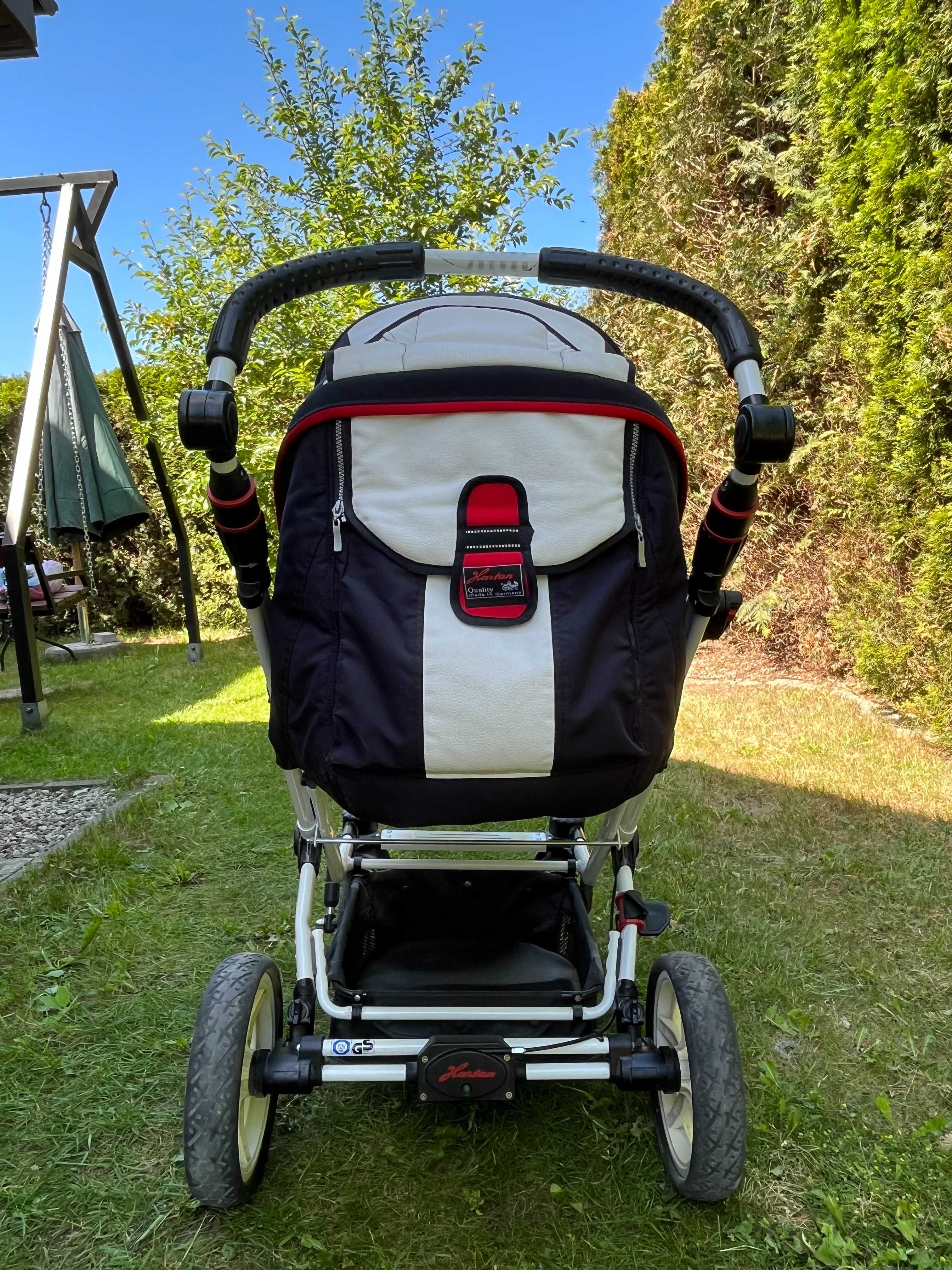wózek Hartan/spacerówka+ gondola+ dodatki/ stan bdb/ model Topline S