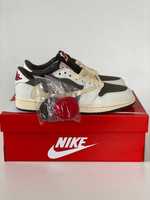 Кроссовки Nike Air Jordan 1 Low x Travis Scott Sail & Ridgerock 40-45