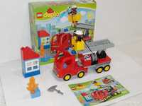 LEGO Duplo Wóz strażacki + przyczepa, drabina i strażak -10592 KOMPLET