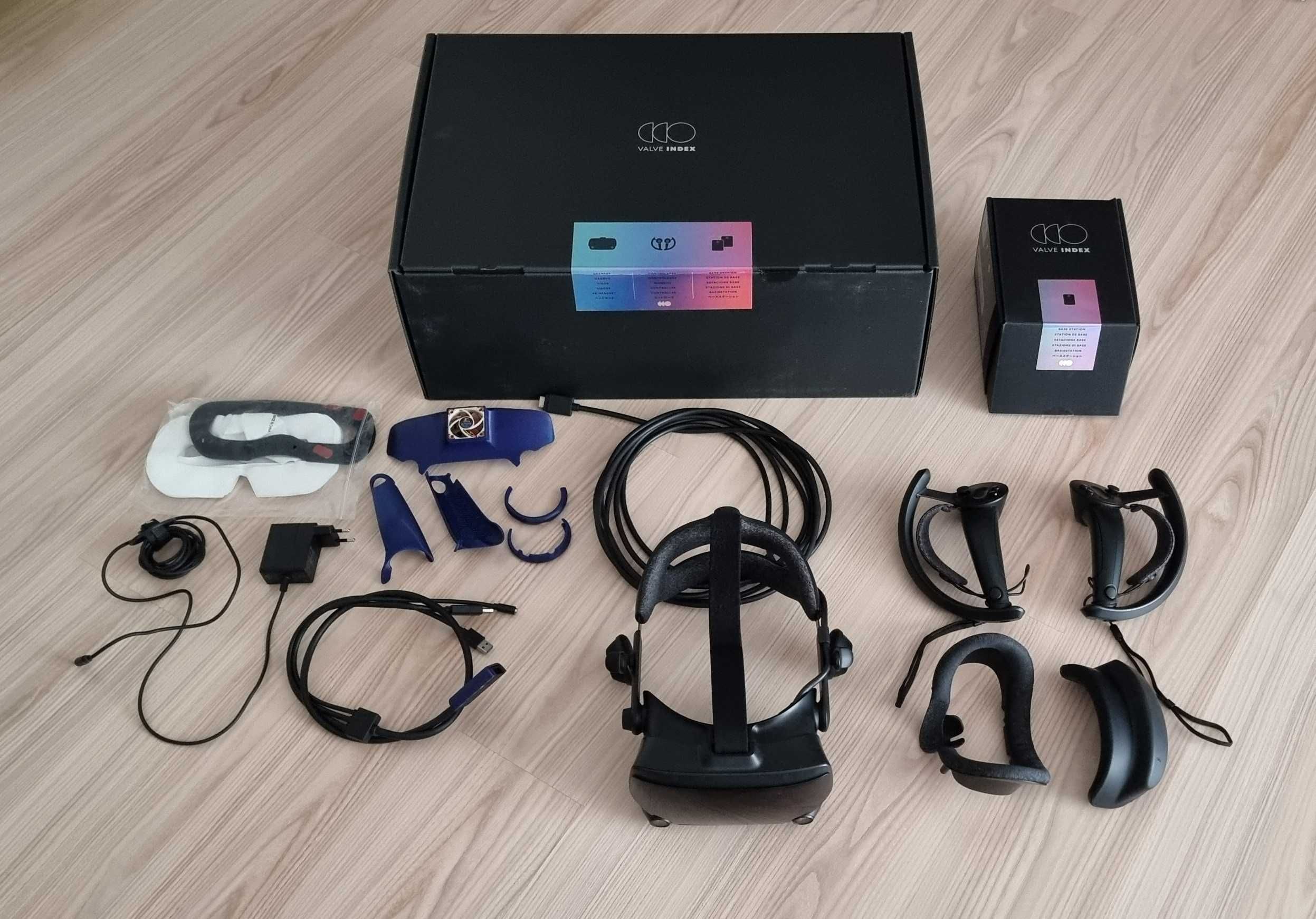 VR Headset Kit completo da Steam Valve Index com 3 Base stations