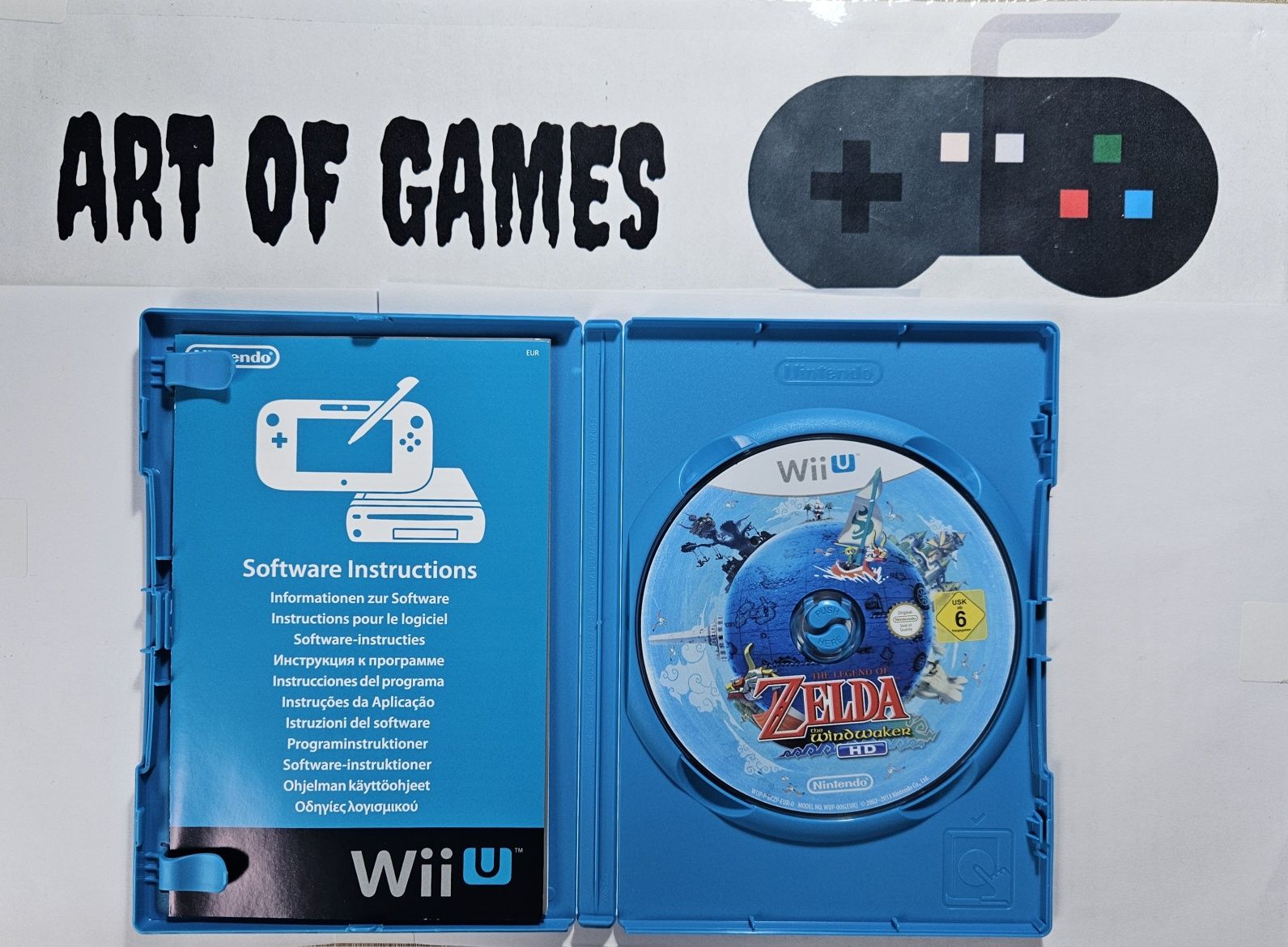 The Legend of Zelda The Windwaker HD Nintendo Wii U Uszkodzona