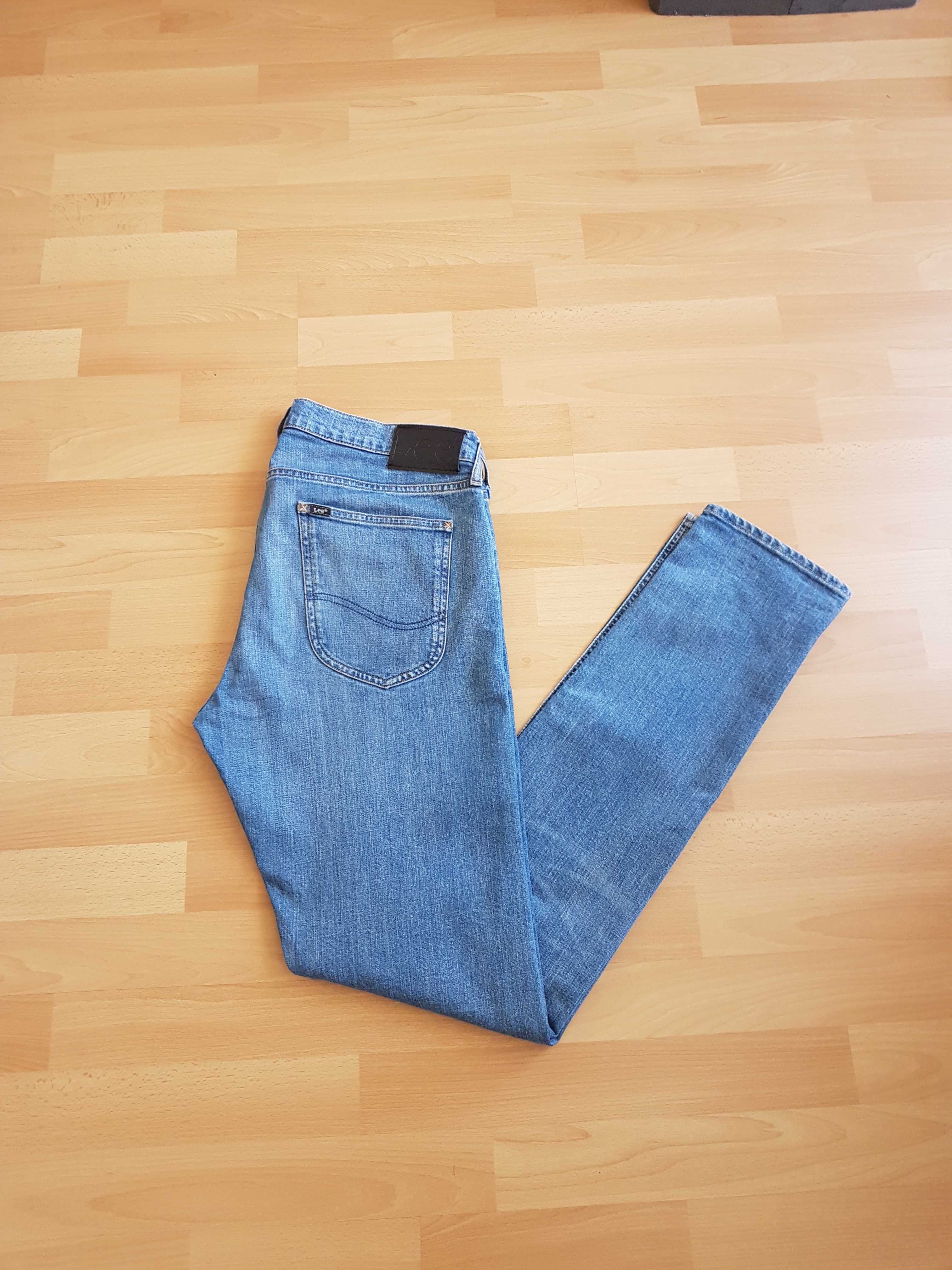 Lee LUKE W33 L34 jeansy spodnie jeansowe skinny slim rurki 33/34