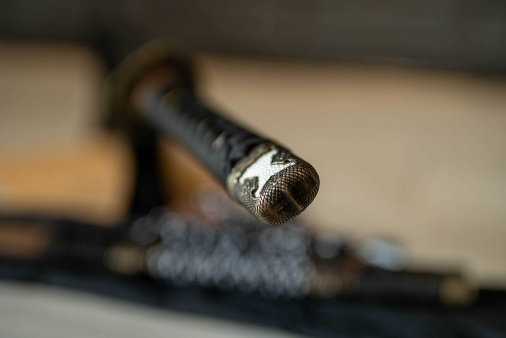 Miecz samurajski Japońska Katana Stal T10 Zbrocze-Piękna Saya 10/10