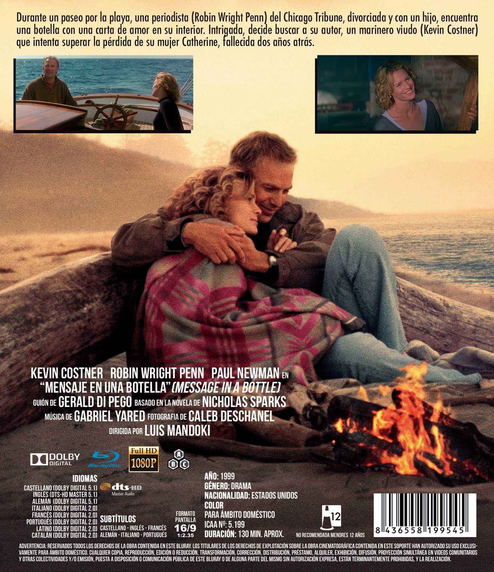 Mensaje en una Botella/As Palavras Que Nunca Te Direi (Blu-Ray)