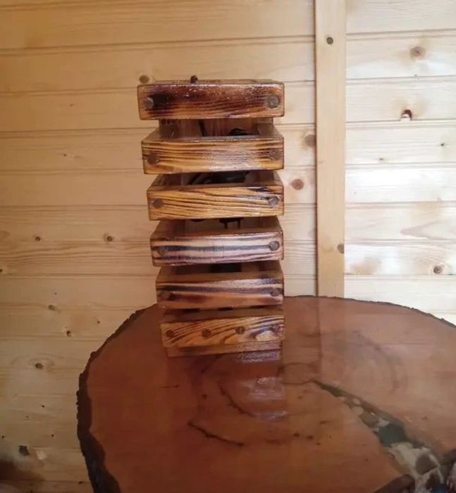 Lampka nocna sosnowa