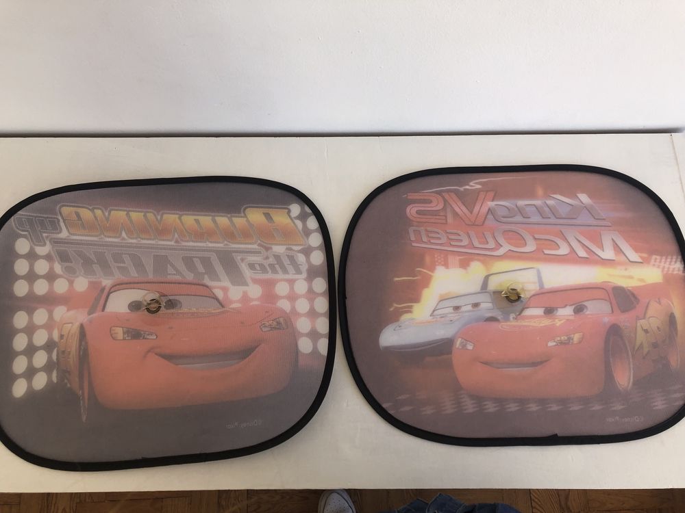 Guarda/tapa sol infantil para carro Cars Disney Pixar - Novo