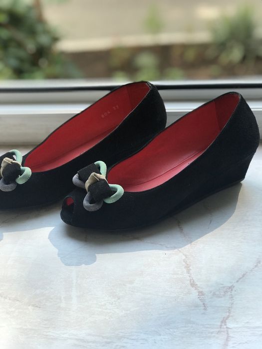 Жіночі балетки натуральна замша