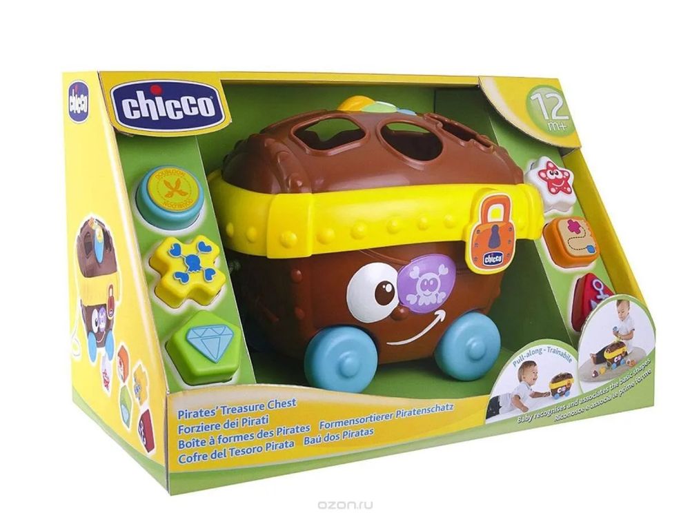 Іграшка Розвиваючий Сортер Скарби піратів Chicco 5958