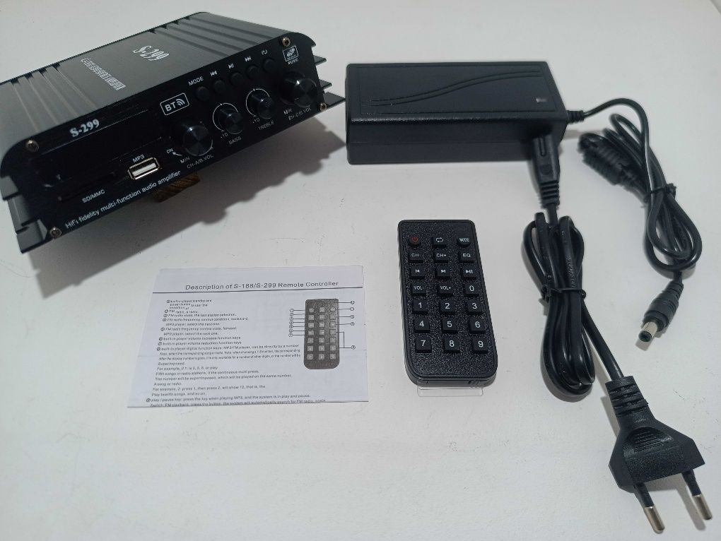 Wzmacniacz bluetooth 4.1 4x40W + 50W
