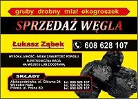 Węgiel Polski, Import. Transport od 1t gratis 10km, Kozienice, Pionki