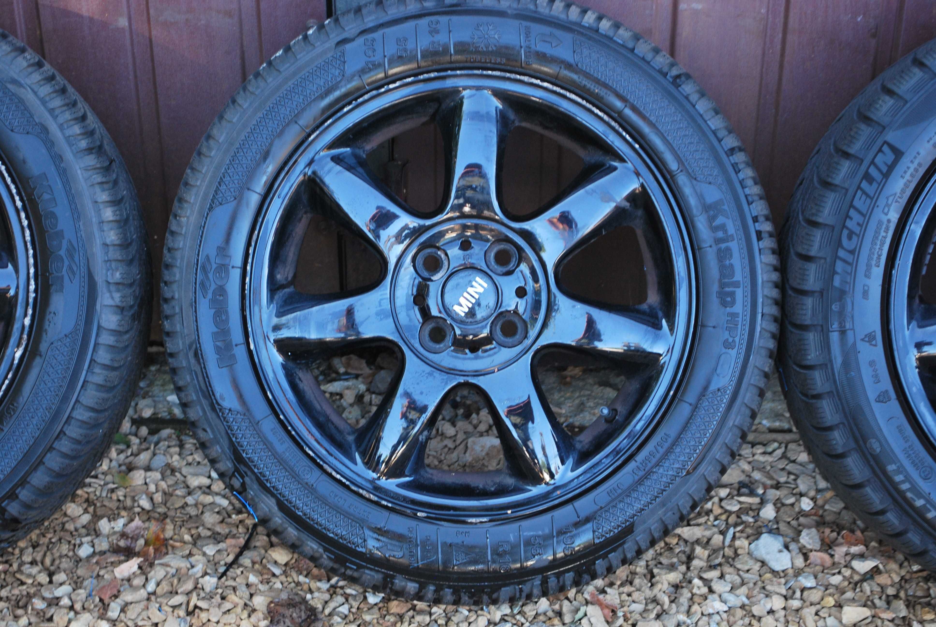 Koła 195/55 R16 4x100 Alufelgi + opony zimowe 4x7.5mm Mini Suzuki Kia