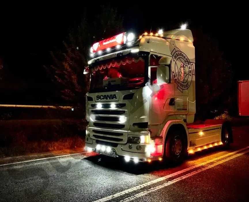 Orurowanie górne Scania Topline Highline długie ramiona oświetlenie