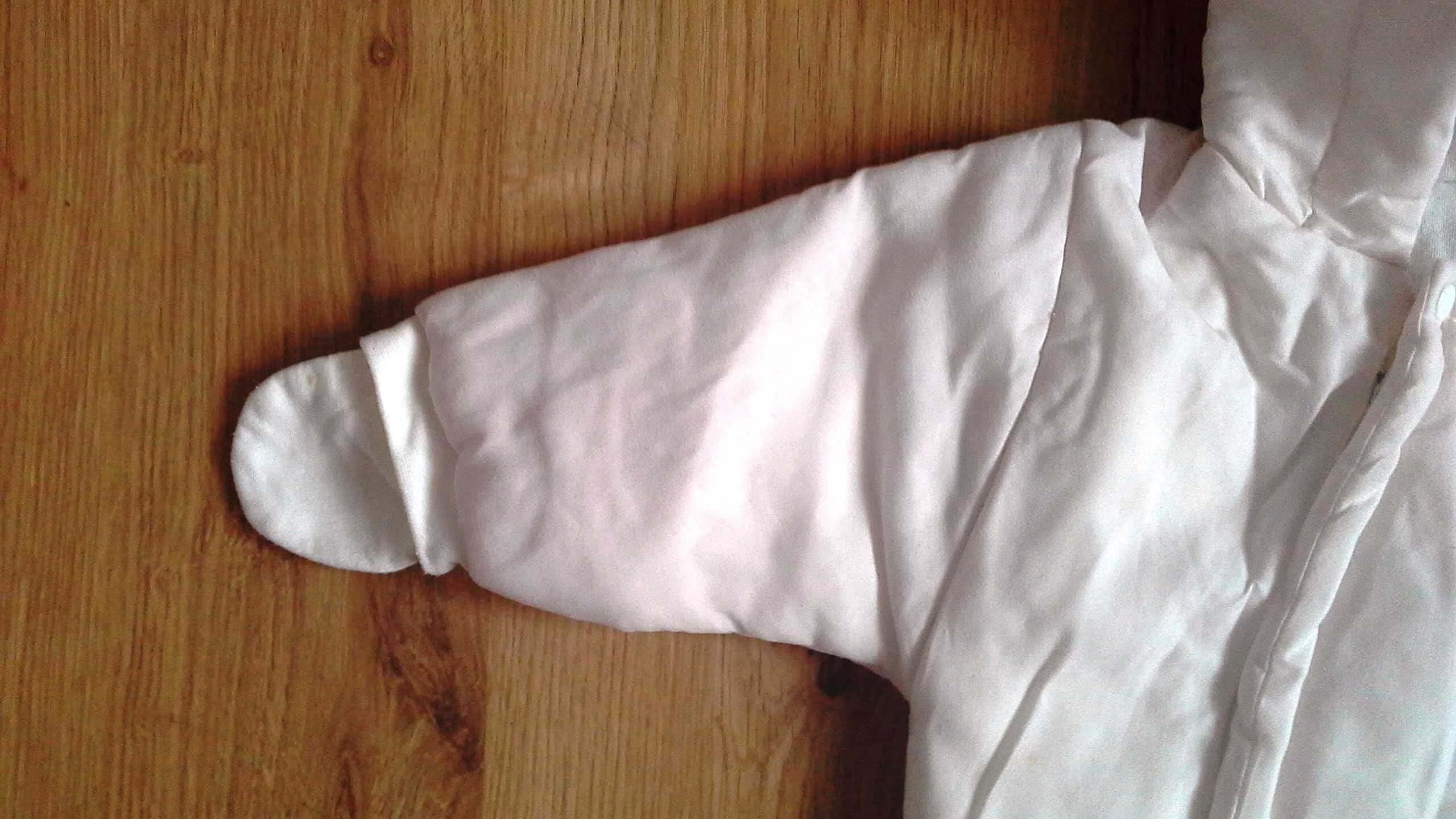 Baby Colibra ocieplany Śpiworek 56-62cm 0-3m aniołki chrzest