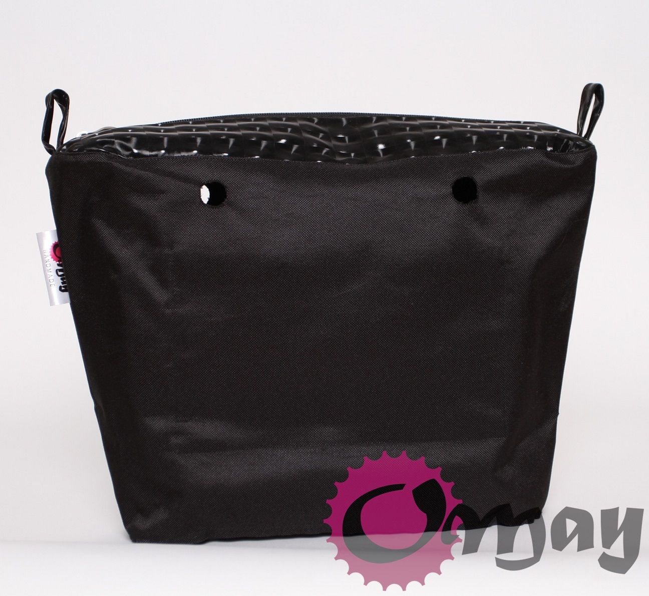 Czarny organizer do OBAG MINI mieniący efekt 3d wkład OMAY