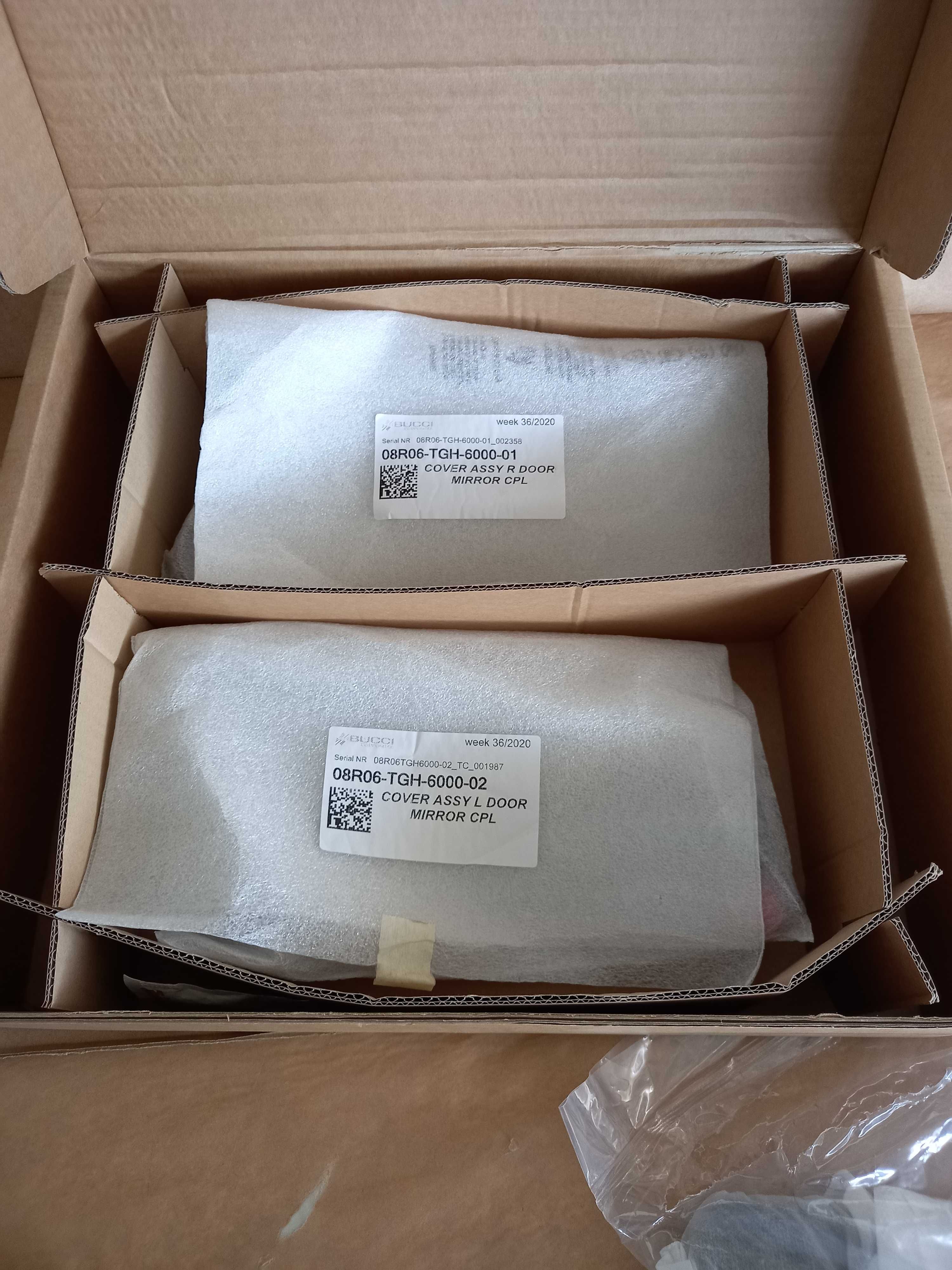 Kit Capas de Espelho Retrovisor em Fibra de Carbono Honda Civic Type R