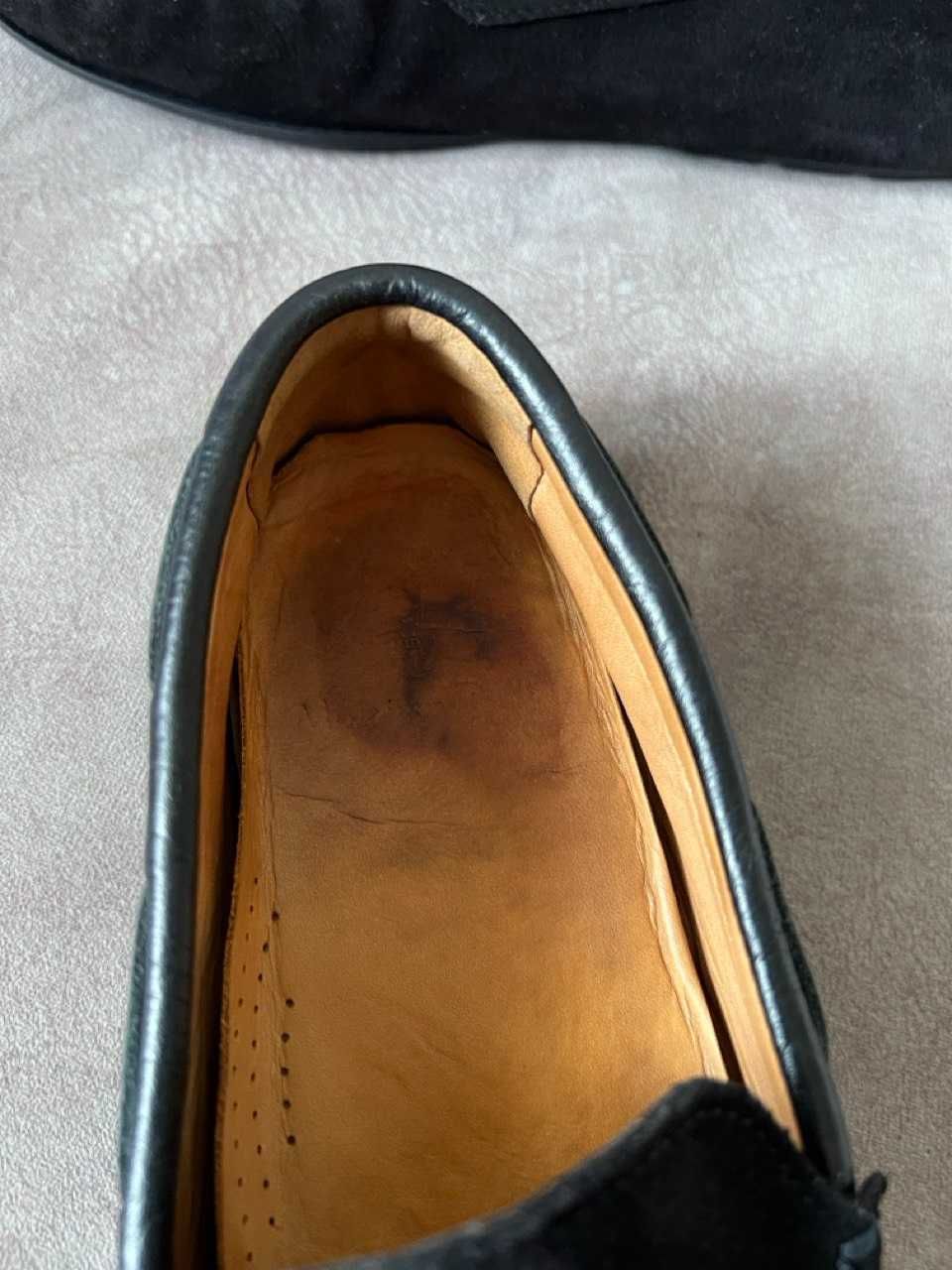 Оригінальні Замшеві Мокасини Massimo Dutti 26см