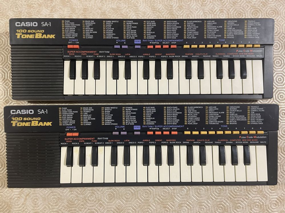 CASIO CasioTone PT-82, PT-87, ToneBank SA-1, VL-Tone VL-1, PT-1