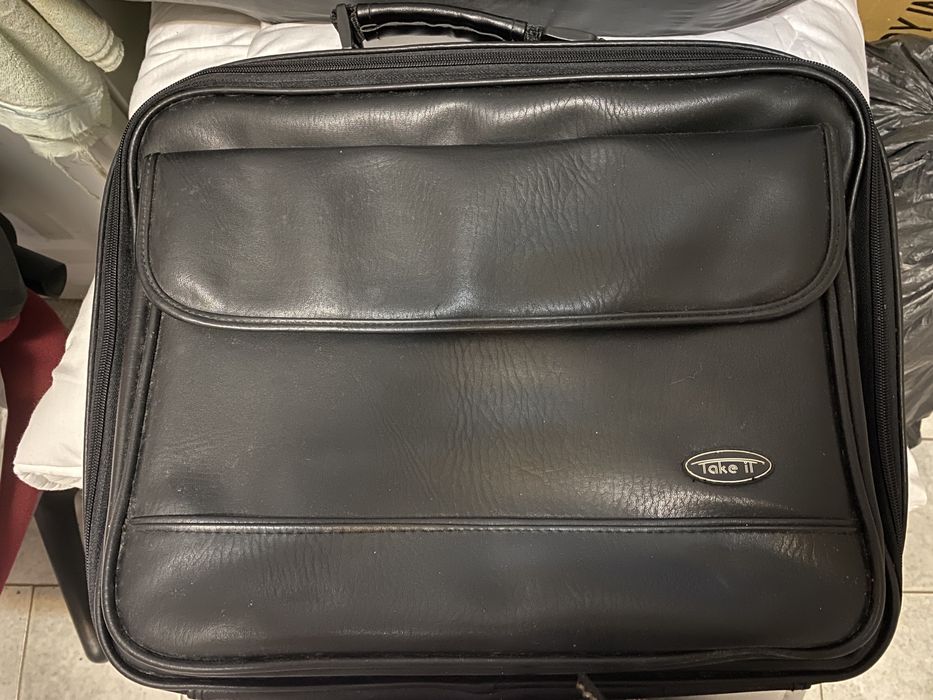 Mala computador portátil estilo pele 15”