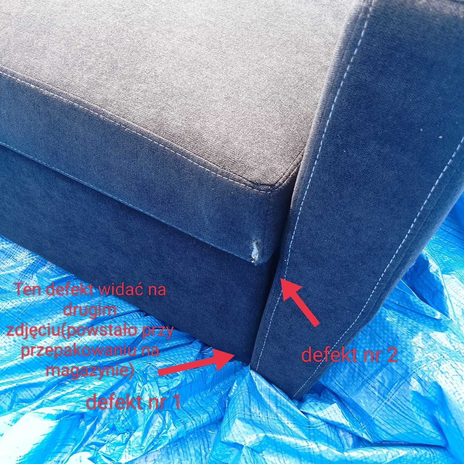 Sofa rozkładana z szezlongiem dwuosobowa HOMCOM