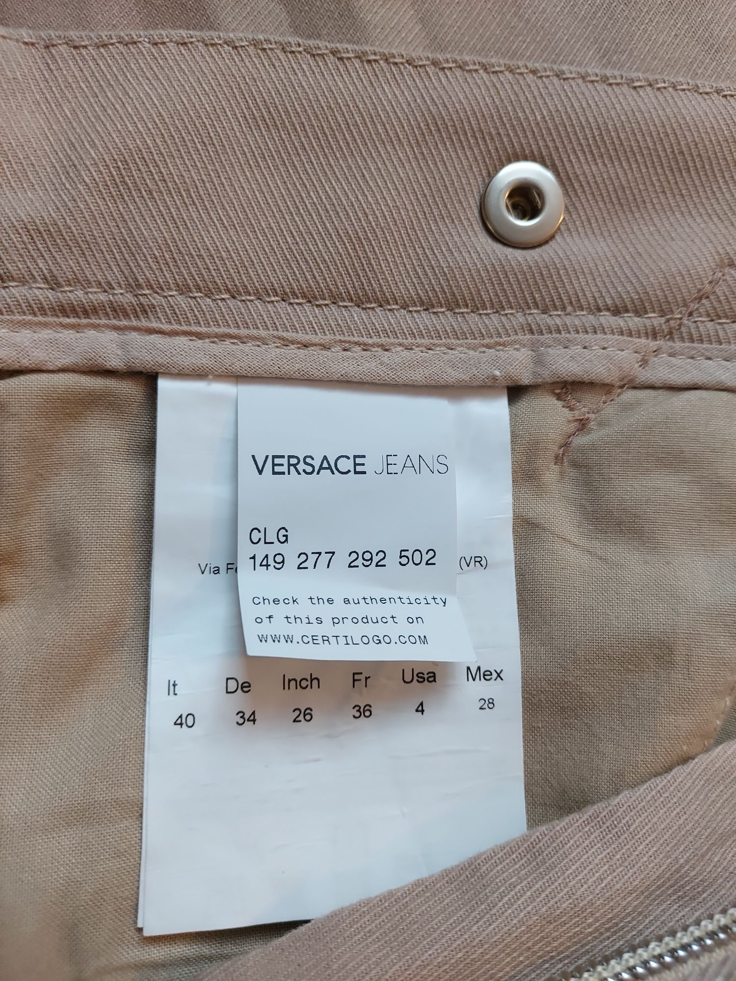 Spodnie Versace damskie. NOWE