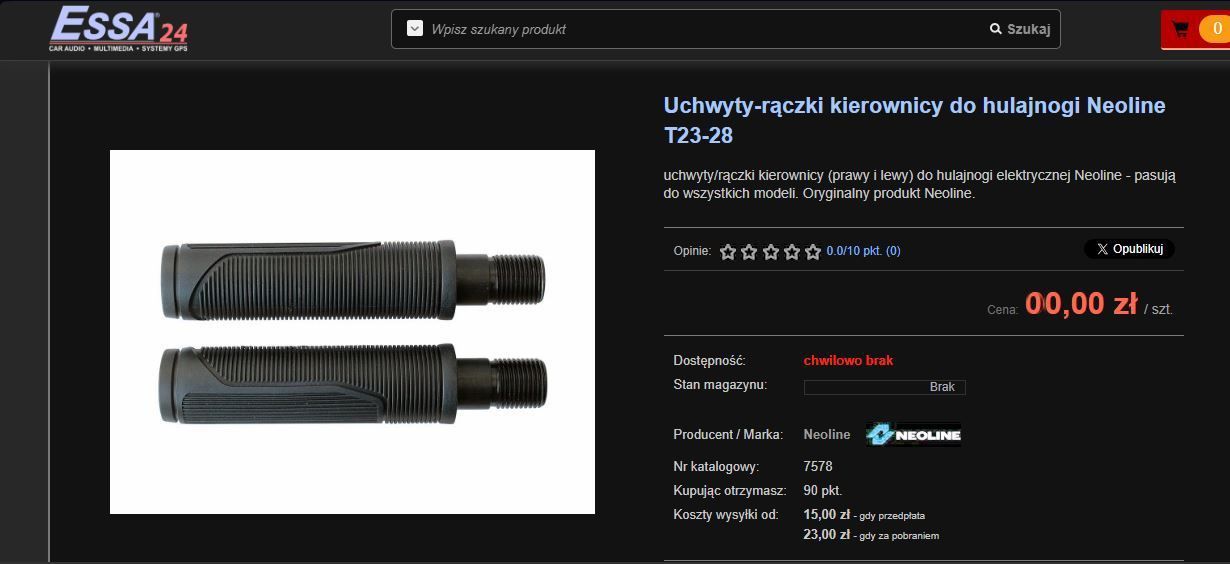 Manetki do hulajnogi skutera Neoline