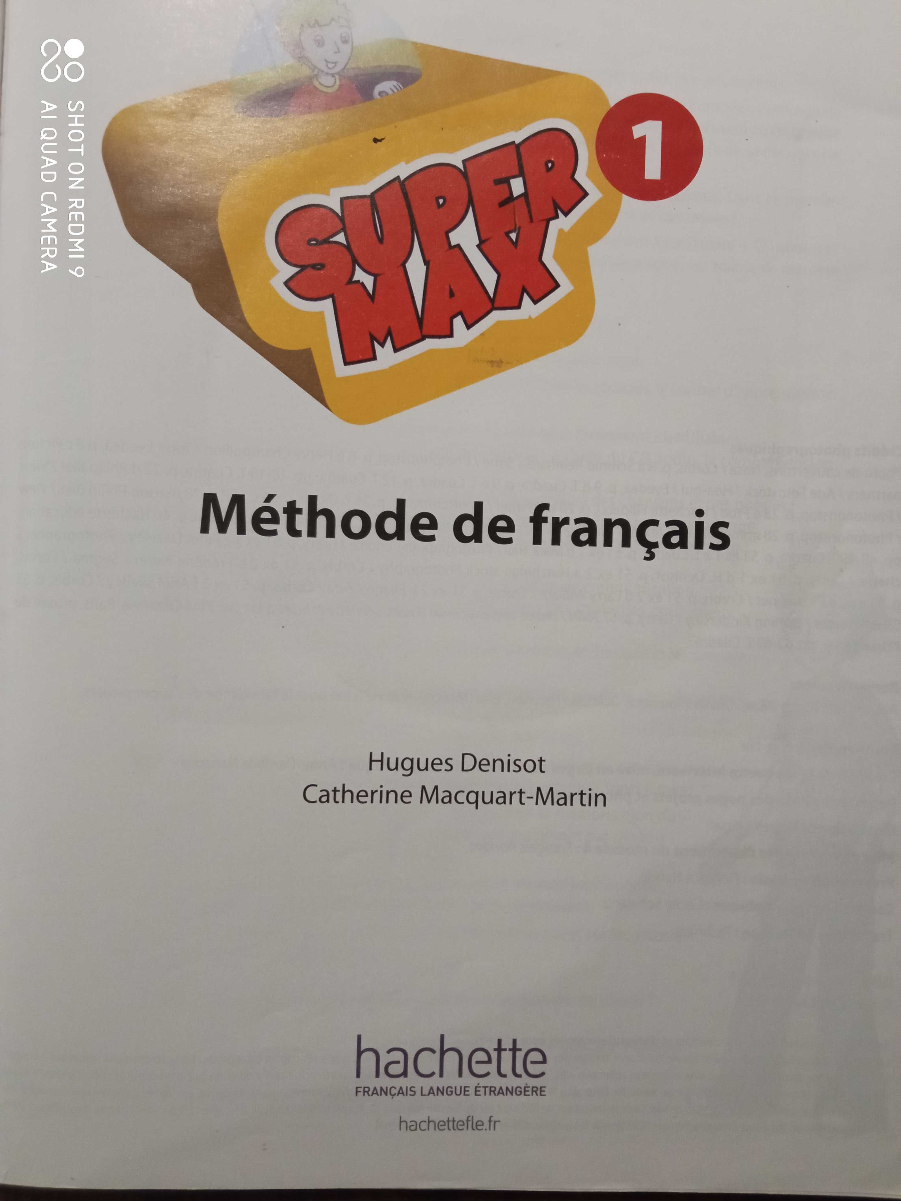 Super max 1 podręcznik z płytą CD do języka francuskiego