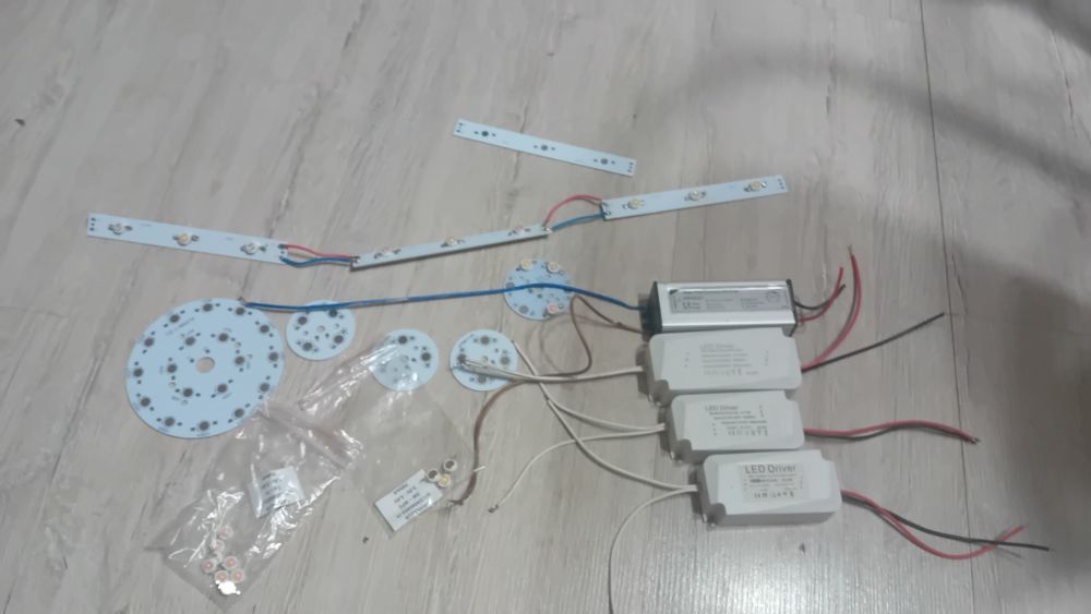 LEDY, drivery, płytki do lamp akwarystycznych i nie tylko