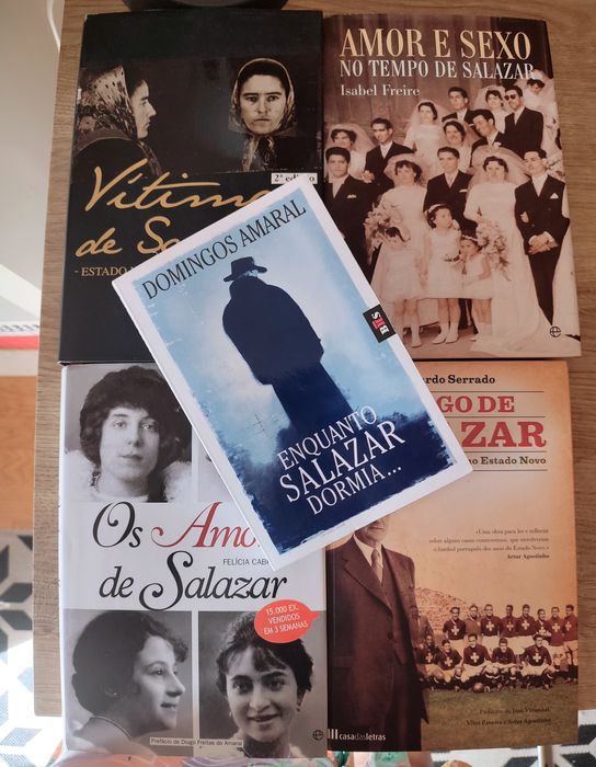 Livros diversos acerca de António Salazar