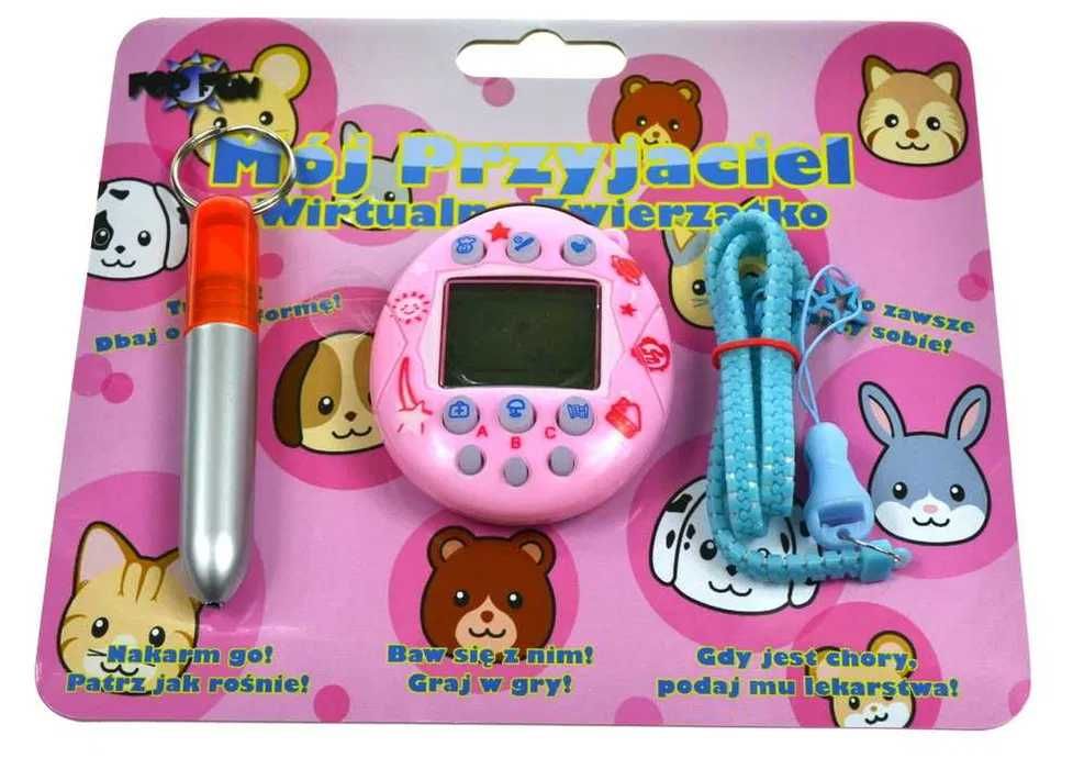 TAMAGOTCHI, INTERAKTYWNE zwierzątko długopis smycz