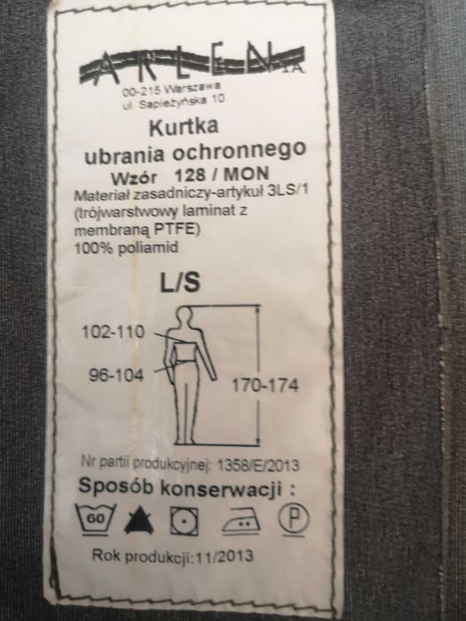 Ubranie uchronne MON wzór 128