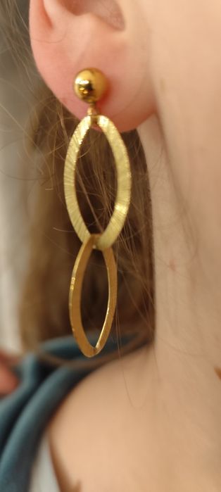 Kolczyki srebrne pozłacane długie KRUK
Indeks: SSX/KS381Z