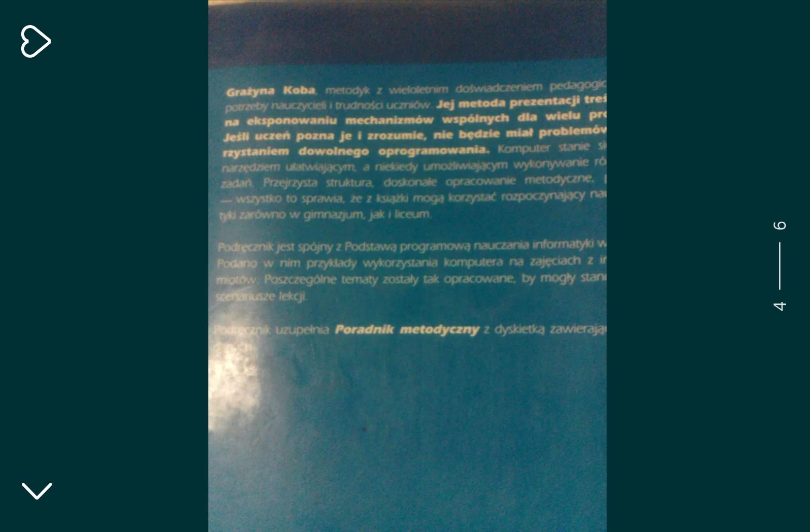 16. Informatyka - podręcznik dla gimnazjum H. Koba stare podręczniki