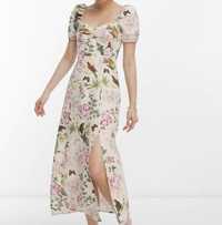 Sukienka & Other Stories Flowy Puff Sleeve Midi Dress rozmiar 34