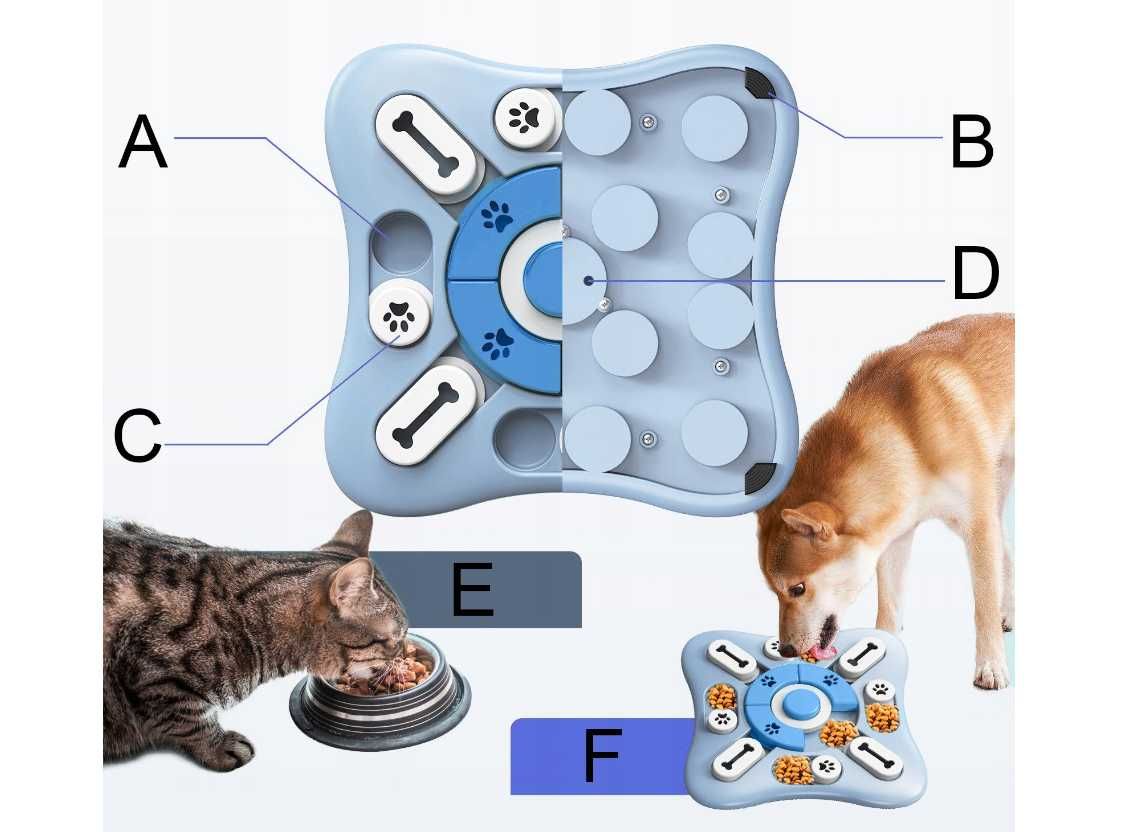 GRA Edukacyjna dla psa kota zwierząt zabawka węchowa miska