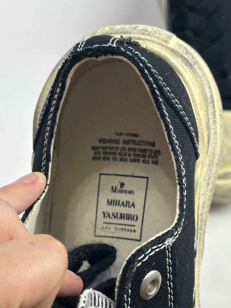 MMY Maison Mihara Yasuhiro кеди кеды черные 43 42,5 43,5 27,5 27 28 44