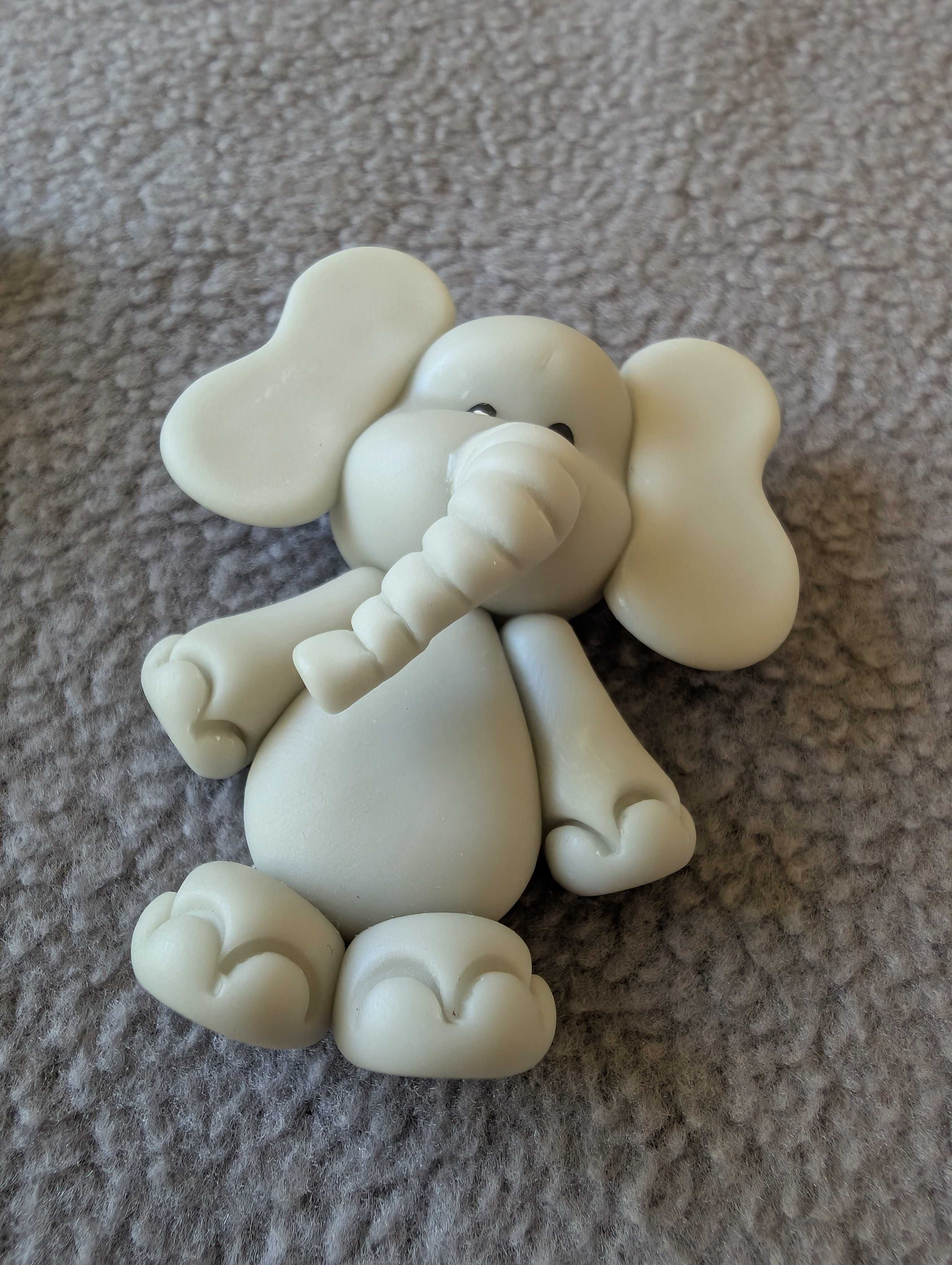 Elefante e Urso em fimo