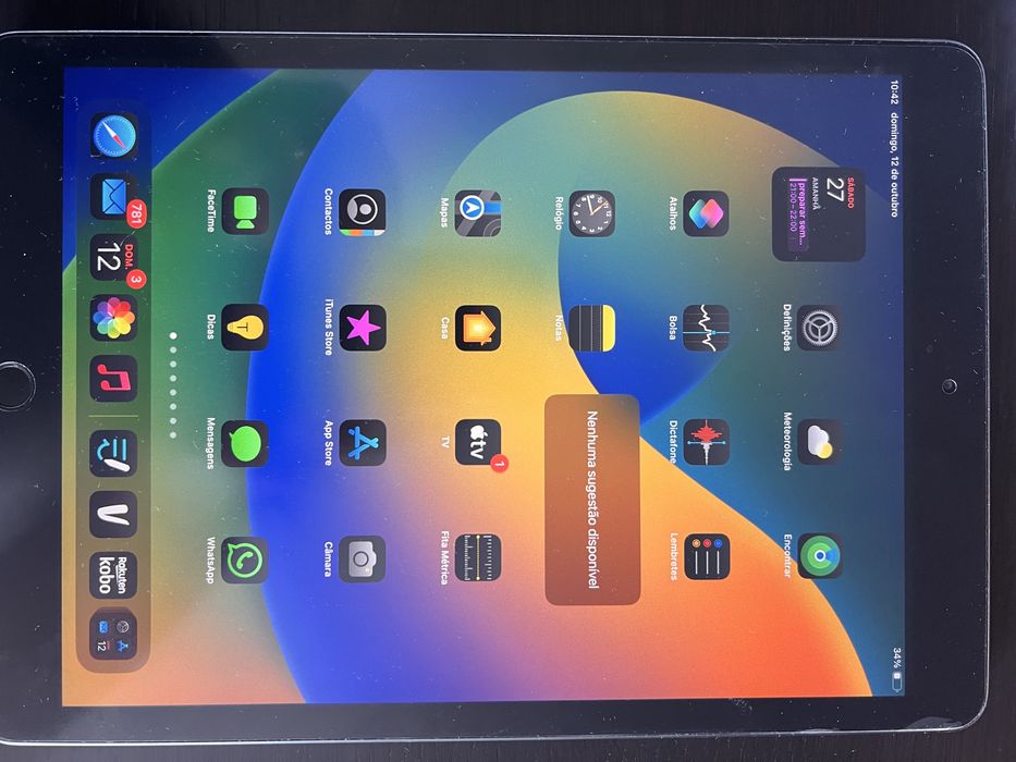 iPad 7 gen 128 gb com teclado, pencil e acessórios