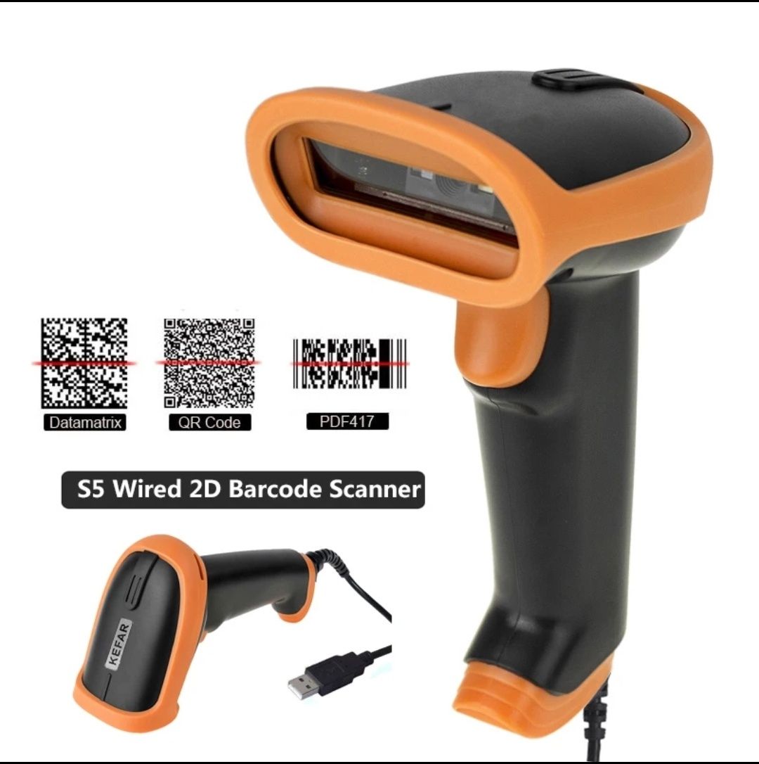 Scanner código de barra QR CODE 1D e 2D