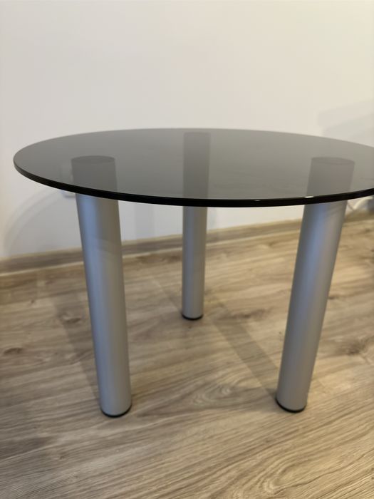 Stolik ze szklanym blatem 60cm