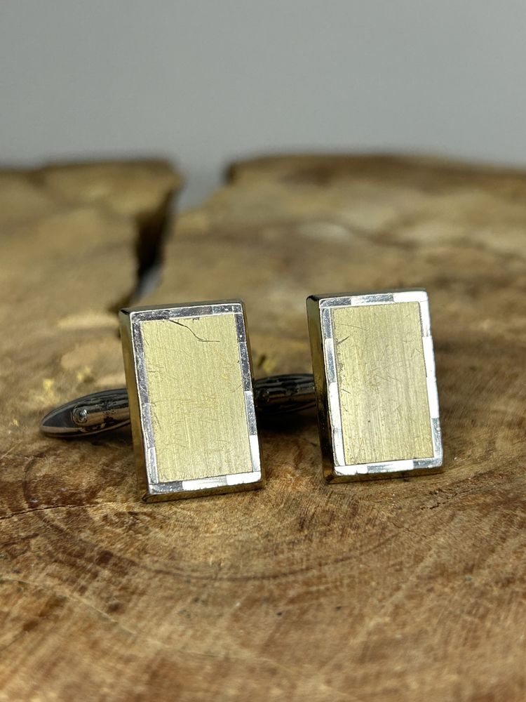 Stare srebrne spinki do mankietów 12.8g 800 próba