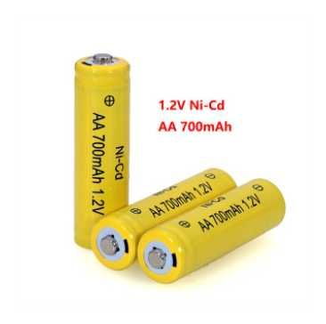 Комплект 3 пальчикових акумуляторних батарейок NI-Cd AA 700 mAh 1.2V