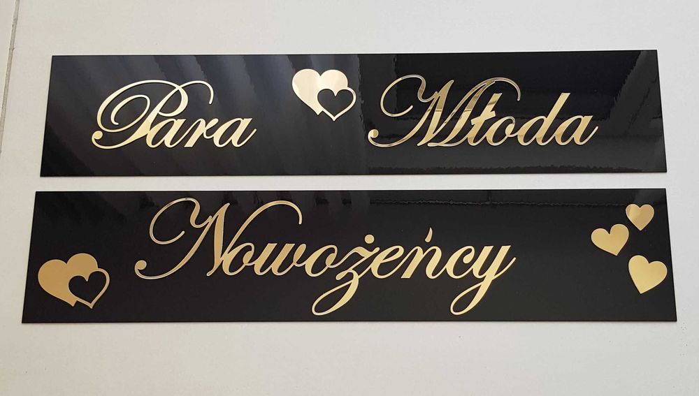 Tablica ślubna rejestracja