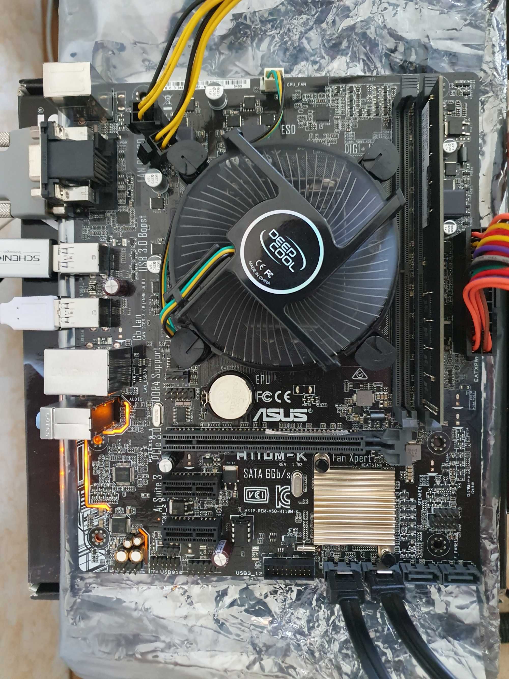 Комплект материнська плата Asus H110M-K (s1151, H110) + Intel G4500