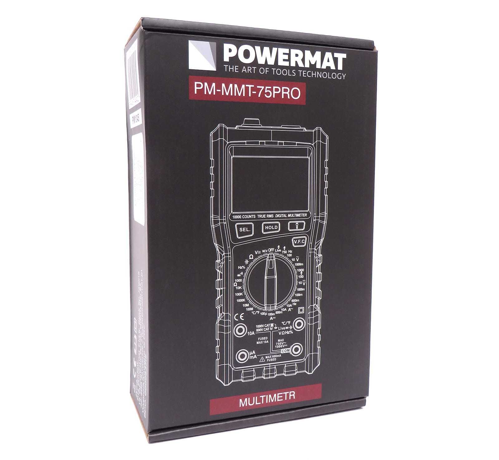 POWERMAT Multimetr Cyfrowy Elektryczny Miernik Prądu Lcd